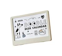 Multipurpose 2026 Calendar and Stand Set Featuring Colorful Images for Desk Organization Decorative Calendar