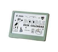 Multipurpose 2026 Calendar and Stand Set Featuring Colorful Images for Desk Organization Decorative Calendar