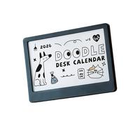 Multipurpose 2026 Calendar and Stand Set Featuring Colorful Images for Desk Organization Decorative Calendar