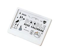 Multipurpose 2026 Calendar and Stand Set Featuring Colorful Images for Desk Organization Decorative Calendar
