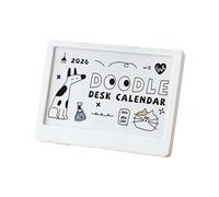 Multipurpose 2026 Calendar and Stand Set Featuring Colorful Images for Desk Organization Decorative Calendar