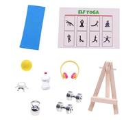 Multipurpose 23Pieces Miniature Dollhouses Sports Set With Golfs Baseball And Tennis Accessories For Decoration Miniature Dollhouses Decoration