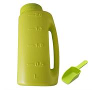 Multipurpose 2L Handheld Spreaders,Handheld Shakers for Seeds Fertilizer Salt and More With an Adjustable Dial for Salt Ice Melt