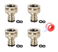 Multipurpose 3/4Inch Male Thread Garden Hose Adapters Stainless Steel Tap Connectors for Outdoor Daily Casual Use Garden Hose Tap Adapters