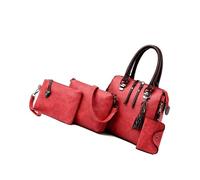 Multipurpose 4 in 1 Womens Shoulder Bag with Zippered | Top Handle with Tassels Pendant and Shoulder Strap, Spacious Compartment for Women Daily Use or Travel