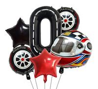 Multipurpose 40 Inch Aluminum Foil Balloon Set Feature Helmet Tire Motifs for Exciting Party Atmospheres Celebration Enhancement Outdoors Balloons