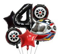 Multipurpose 40 Inch Aluminum Foil Balloon Set Feature Helmet Tire Motifs for Exciting Party Atmospheres Celebration Enhancement Kids Party