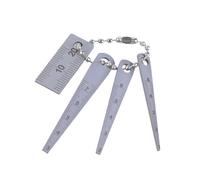 Multipurpose 4Pcs Steel Tapered Gauge Set High Precisions Taper Feeler Hole Tapered Ruler Hole Inspection Measuring Tool Steel Tapered Gauge