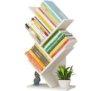 Multipurpose 4Tier Tree BookshelfFreestanding Countertop Storage Rack for Books Magazines & CDs Sturdy Display Organizer Holds Up to 8kgModern Home Decor