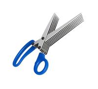 Multipurpose 5 Blade Shredder Scissors HD Carbon Steel - Fast Herb Cutting & Document Shredding Tool, Anti Identity Theft Paper Cutter, Ergonomic Grip, Compact Kitchen Office Gadget