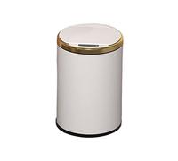 Multipurpose 6L / 9L 12L Intelligent Garbage Cans Home Living Room Automatic Sensor Bathroom Toilet Electric Bedroom for Office(White,9L)