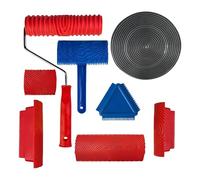 Multipurpose 8Pieces Paint Roller Set Featuring Sturdy Rollers for Interior Wall Applications Daily Use Professional Painting Tool