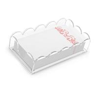 Multipurpose Acrylic Scalloped Desktop Tray For Wedding Party Decors Hotel Bathrooms And Household Storage Hotel Bathroom Essential Organizers