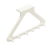Multipurpose Adhesive Wall Hook Practical Coated Metal Hangers for Closet Door Entryway Organization Over The Door Hook