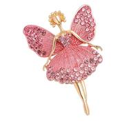 Multipurpose Alloy Dance Angel Brooch for Bags Hats Clothing Decoration Featuring Ballet Girl Designs Secure Attachment Elegant Brooch