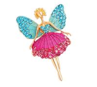 Multipurpose Alloy Dance Angel Brooch for Bags Hats Clothing Decoration Featuring Ballet Girl Designs Secure Attachment Multifunctional Brooch