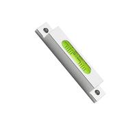 Multipurpose Aluminum Alloy Bubble Leveler 90x15x15mm with Night Glowing Vials Perfect for Carpentry Maintenance Tasks Portable Pocket Leveler Gauge