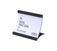 Multipurpose Aluminum Alloy Desktop Information Stand for Effective Visual Communication Modern Design Name Card Holder Table Name Card Holder
