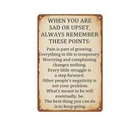 Multipurpose Antique Tin Art Vintage Inspirational Quote Metal Sign Aluminum Metal Sign Posters 12x16 Inch For Living Room Bedroom Bathroom Decoration