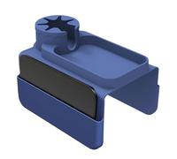 Multipurpose Arm Tray, Sofa Armrest Storage, Portable Couch Tray, Couch Side Table, Flexible Silicone Tray with Side Pocket Anti-Spill Drink Holder for Phone, Coffee and Remote