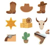 Multipurpose Assorted Cow Boy Themed Design Adhesive Sticky Note Removable Selves Stick Write Sheets for Offices School Removable Adhesive Note