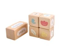 Multipurpose Baby Memory Keepsakes Set Smooth Surfaces Wooden Milestones Props for Creative Photo Props Indoor Outdoor Baby Milestones Set