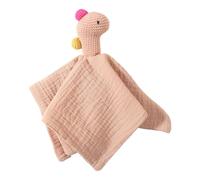 Multipurpose Baby Soothing Doll Gentle Cotton Animal Design for Emotional Bonding Security Drooling Handkerchief Pacify Handkerchief