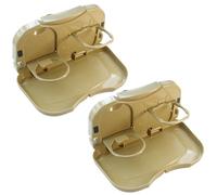 Multipurpose Back Organizers Food Tray Foldable Design Cup Holder For Road Trip Office Use Vehicles Folding Food Tray For Car