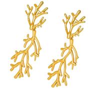 Multipurpose Big Drop Earrings With Plant Leaf Pendant Designs Portable Accessory For Music Festivals And Parties Unique Designs Earrings