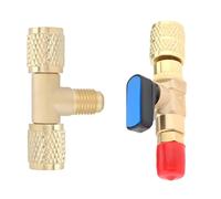 Multipurpose Brass Three Port Connector Valves General 3 Way Joiner Valves Ideal for Vacuum Applications Smooth Flows Vacuum Gauge Adapter
