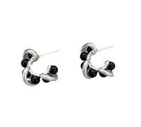 Multipurpose C Shape Hoops Earrings Crafted From Practical Sturdy Alloy Portable For Adding A Touch Of Elegant Vintage Hoops Earrings