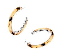Multipurpose C Shape Hoops Earrings Crafted From Practical Sturdy Resin Portable For Adding A Touch Of Elegant Leopard Round Earrings