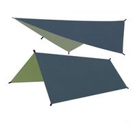 Multipurpose Camping Tarp, camping tarp,210T Polyester Waterproof Sun Shade Shelter for Outdoor Picnic Beach Backpack Tent (Green)