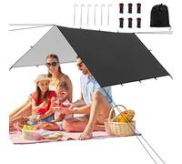 Multipurpose Camping Tarpaulin Hiking Shelter | Portable Waterproof Canvas for Tent, Garden, Climbing, Survival and Outdoors