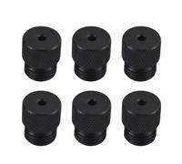 Multipurpose Carbon Steel Drill Bushings Set 6Pcs Rustproof Sleeve for Perfect 2mm to 10mm Screw Hole Placement Black Screw Guide
