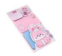Multipurpose Cartoon Animal Shaped Design Adhesive Stick Note Reusable Selves Write Sheets for Office and School Colorful Office Note