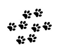 Multipurpose Cats Paws Prints Decal Pack Decorative Suitable for Cars Motorcycles & Electronic Devices in Bright Color Lovely Puss Grip Decals