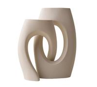 Multipurpose Ceramic Decorative Abstract Crossed Vases Multipurpose Floral Display Arrangement Container Home Accent Igh Fired Ceramic Art Abstract Crossed Vases