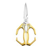 Multipurpose Chicken Bone Scissors Kitchen Shears for Fish Scales Vegetables Professional Ergonomic Grip Gadget Aluminum Alloy Bone Cutter Safe Locks Household Shears High Efficiency Food Scissors