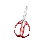 Multipurpose Chicken Bone Scissors Kitchen Shears for Fish Scales Vegetables Professional Ergonomic Grip Gadget Aluminum Alloy Bone Cutter Safe Locks Household Shears High Efficiency Food Scissors