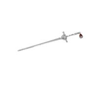 Multipurpose Chinese Swords Tassels Hair Stick for Women Buns with Elegant Hair Gemed in Gold and Silver Designs