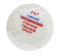 Multipurpose Circular Acrylic Quilting Template Ruler Ergonomic Sewing Measuring Aid for Drawing Knitting Sewing Project Acrylic Template