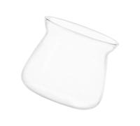 Multipurpose Clear Coffee Cup with Smooth Rims Servers for Aesthetic Pouring Over and Sensory Clear Carafes