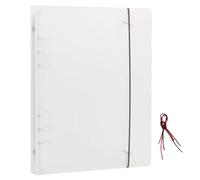 Multipurpose Clear Flexible Rings Binder Cover for Diaries Planners and Note with Waterproof Construction Design Clear Binder Cover