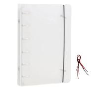 Multipurpose Clear Flexible Rings Binder Cover for Diaries Planners and Note with Waterproof Construction Design Clear Binder Cover