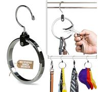 Multipurpose Closet Hanger Organizer ROLLY HANGER Great Space Saver Cut Clutter in The Closet Perfect for Belts, Baseball Hats, Ties, Scarves, Purses and Much More Versatile Hanger