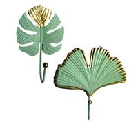 Multipurpose Clothing Hook 2pcs Iron Nail-Free Hook for Door and Wall, Simple Style Wall Hook for Hanging Keys Hats Jewelry