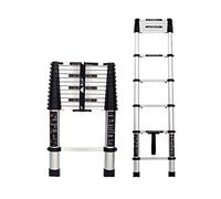 MultiPurpose coping Ladder 2.6m Extendable Folding Steps Engineering Climbing Ladder Straight Step Stool Lightweight and Portable Ideal for Home and Outdoor Use