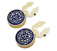 Multipurpose Copper Cufflinks Features Florals Designs and Crystals Stylish Men Jewelry Divisions
