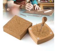 Multipurpose Cork Needle Threader for Sewing Embroidery Handmade Projects Soft Ergonomic Design Wooden Tool Machine Cork Accessory